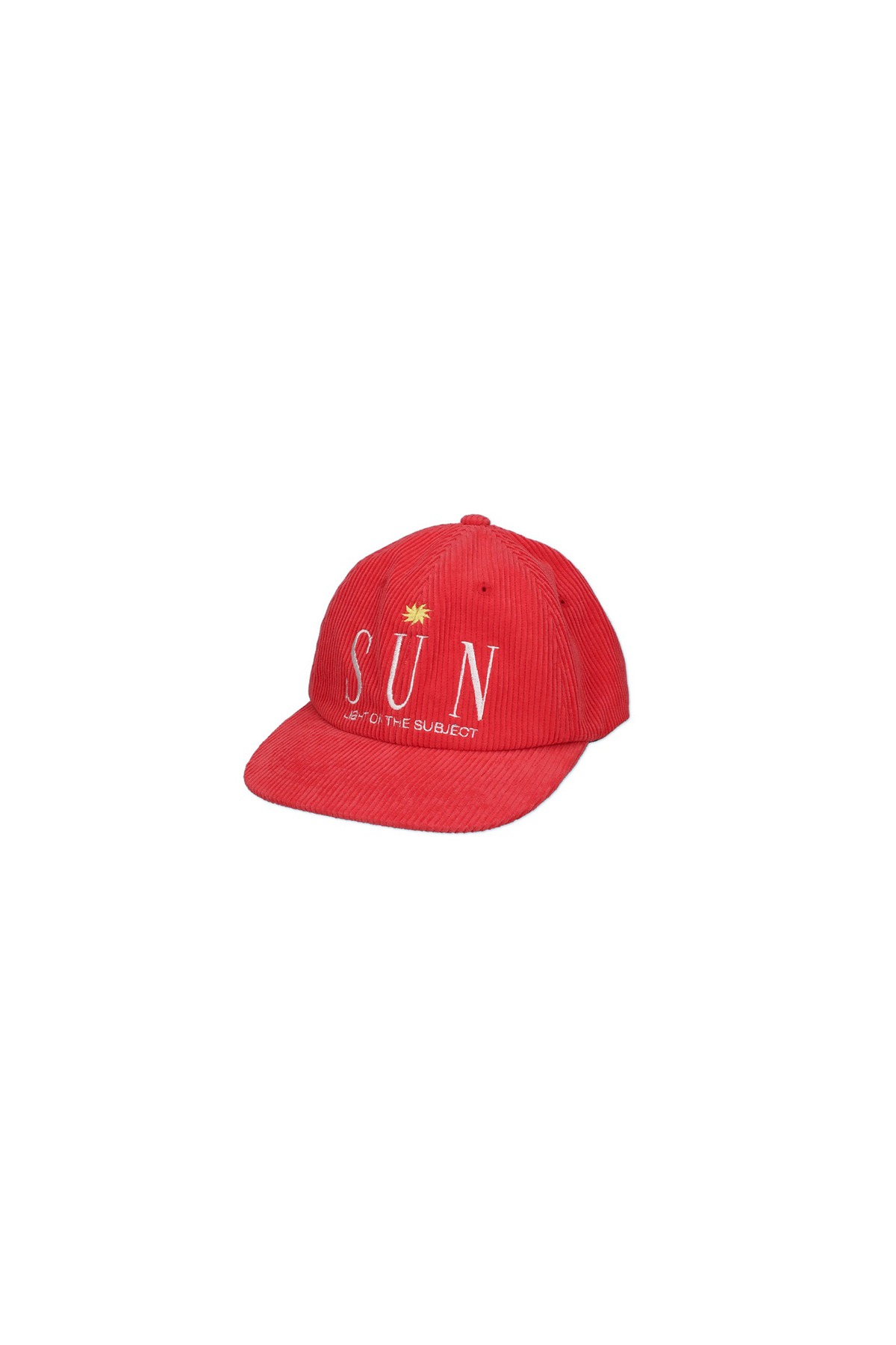 SUN CORDUROY CAP (RED)
