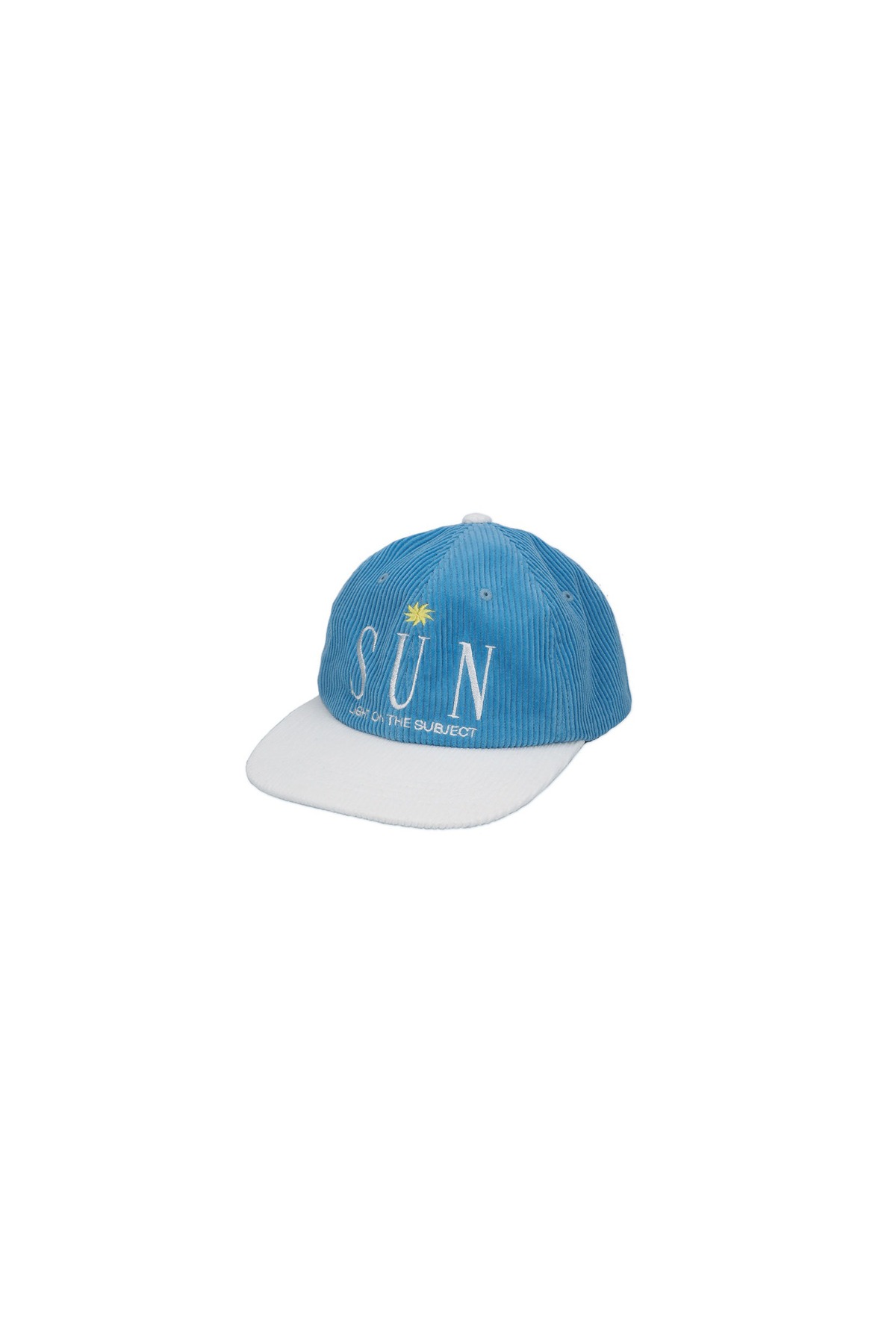 SUN CORDUROY CAP (BLUE&amp;WHITE)